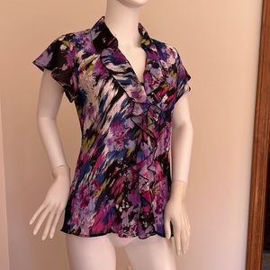 women’s short sleeve floral blouse,